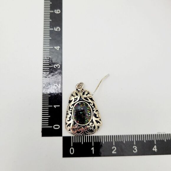 Brand New Fashion Black & Silver Earrings - Picture 9 of 9